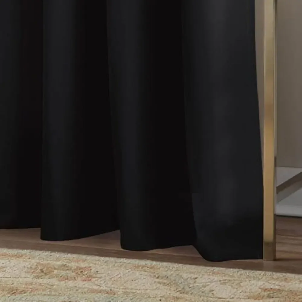 Curtainworks Kendall White Grommet 52x84 Curtain Panels Light Filtering  - Set o
